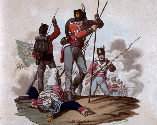 Sergeant Patrick Masterson captured the eagle of the 8th Regiment de Ligne at Barrosa, 1811