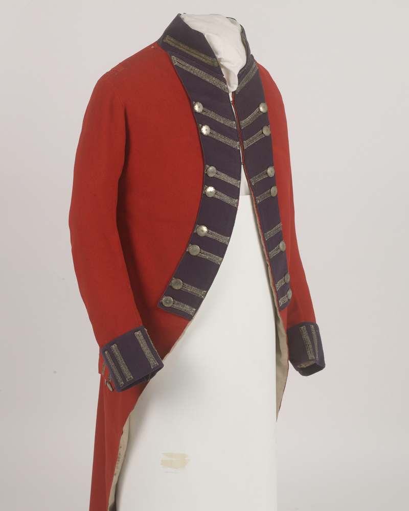 Officers’ full dress coatee, 56th (West Essex) Regiment, c1795