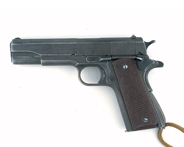 Colt .455 pistol used by Lieutenant-Colonel Augustus Newman VC, c1940