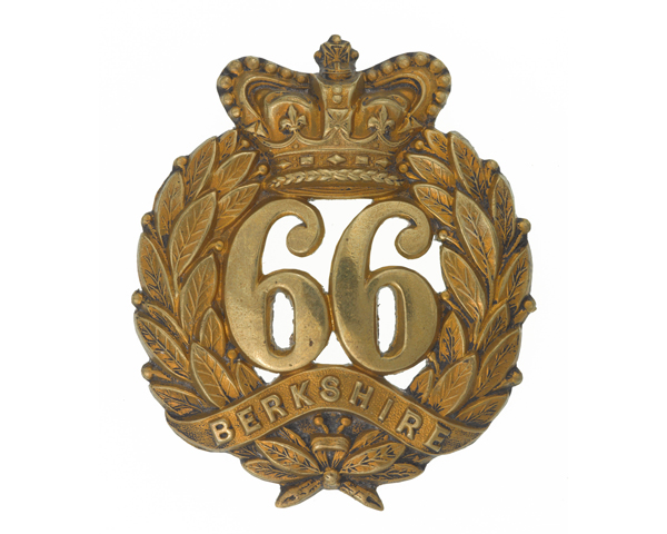 Other ranks' glengarry badge, 66th (Berkshire) Regiment of Foot, c1874