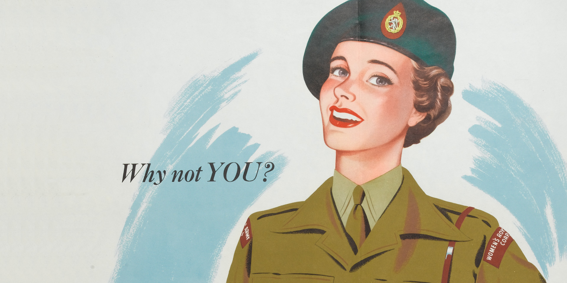 Women's Royal Army Corps recruiting poster, c1950