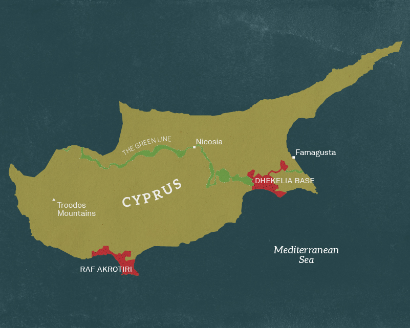 Map of Cyprus, 1963