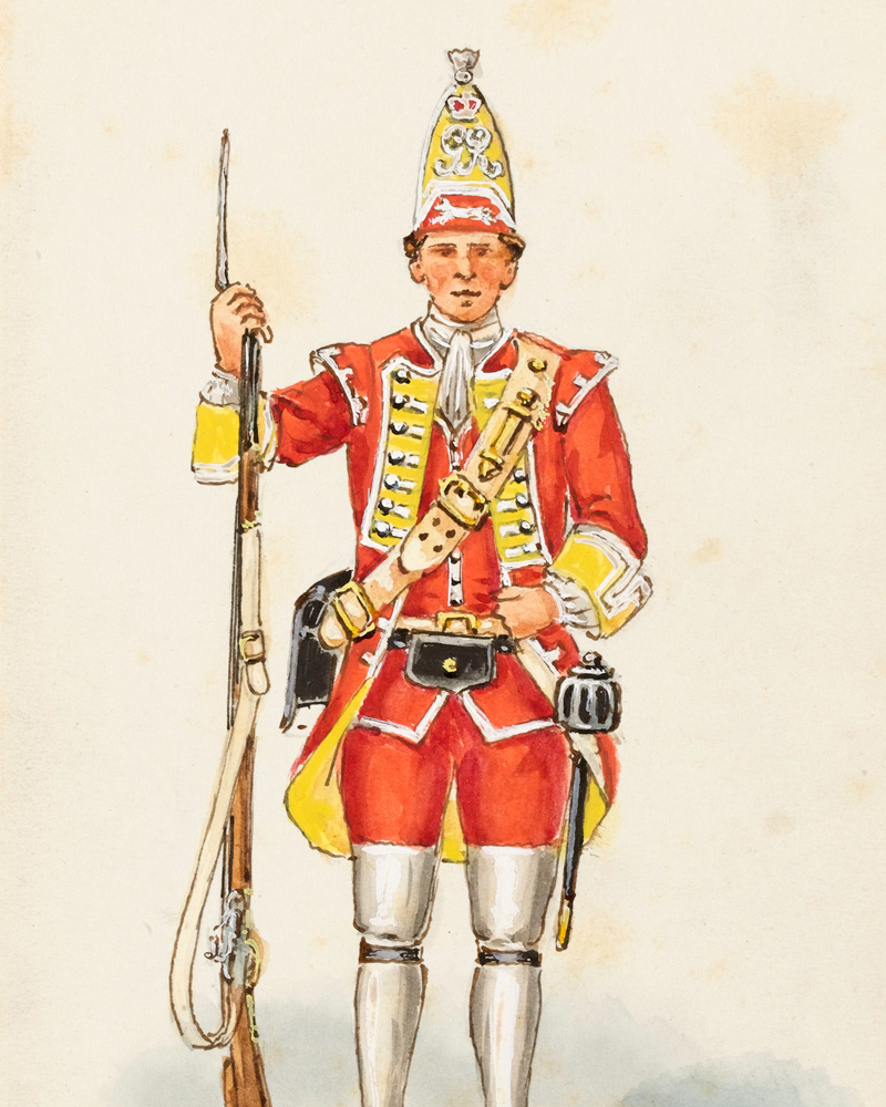 A grenadier of the 28th Regiment of Foot, 1759