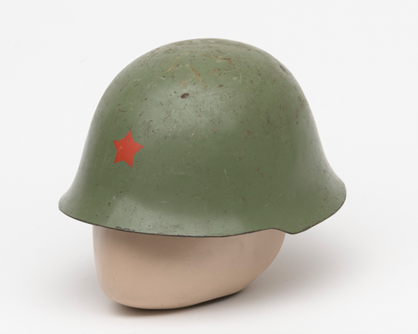 Helmet used by the Kosovo Liberation Army, c1999