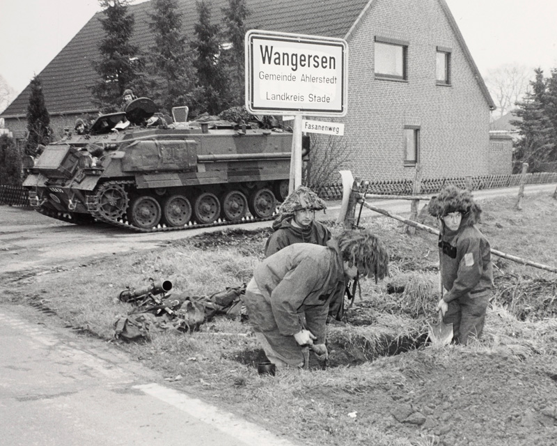 British troops taking part in NATO's Exercise Lionheart in Germany, 1984