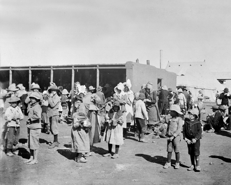 Boer women and children at a concentration camp, c1901