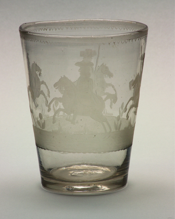 Glass beaker, c1690