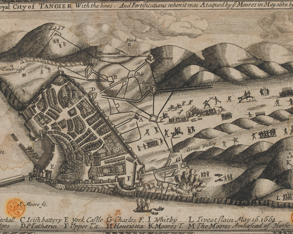 The English garrison at Tangier, 1680