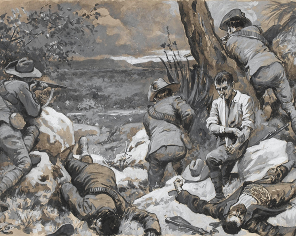 'The Boer Attack on Caesar's Camp: A Hot Corner with the Border Mounted Rifles', 1900