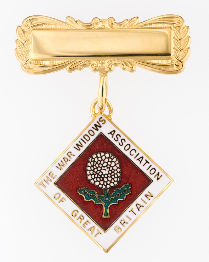 Lapel badge, War Widows' Association of Great Britain, 2018