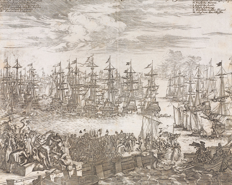 William of Orange's fleet departing for England, 1688