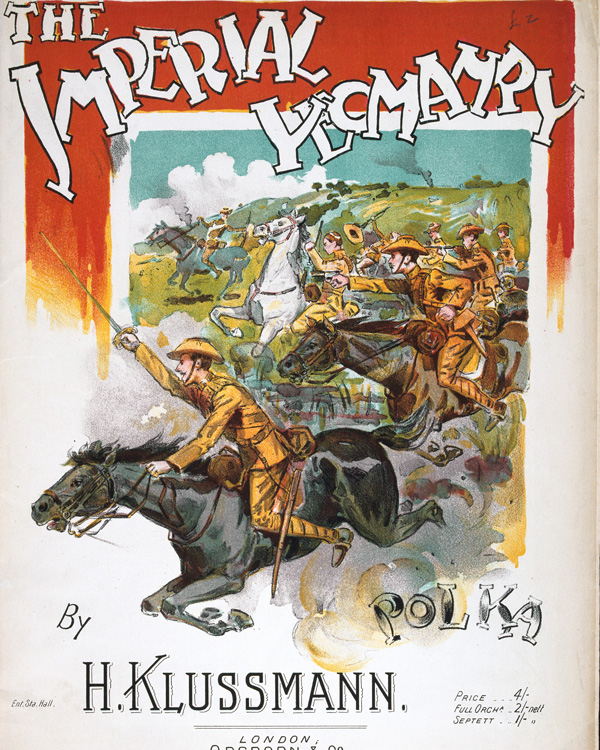 Sheet music, 'The Imperial Yeomanry Polka', by H Klussmann, 1900