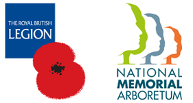The Royal British Legion and the National Memorial Arboretum logo