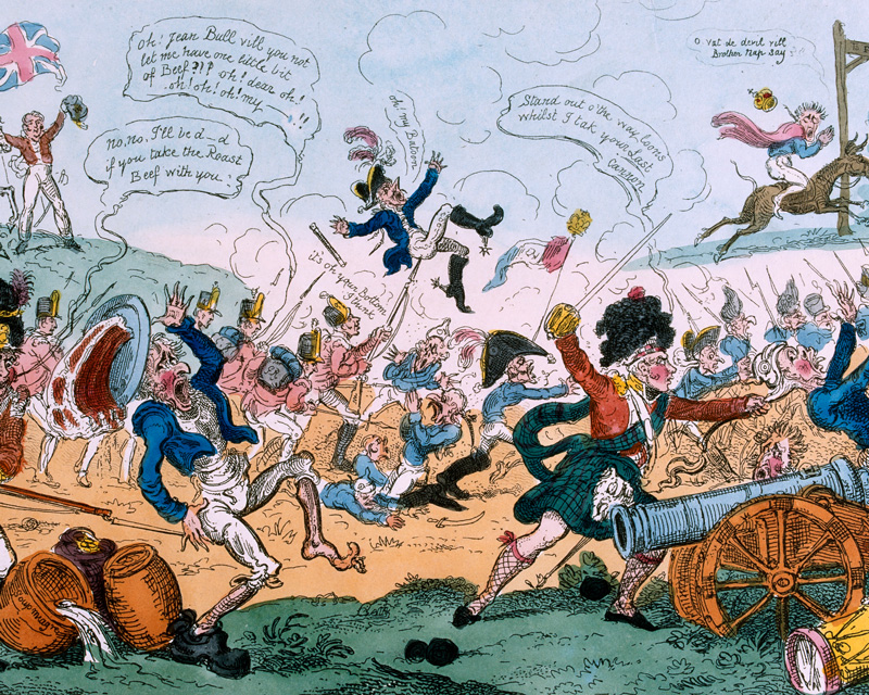 A contemporary cartoon celebrating the Battle of Vitoria, 1813