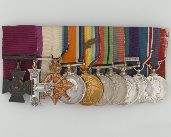 VC group awarded to Brigadier Alfred Toye, The Middlesex Regiment (Duke of Cambridge's Own)