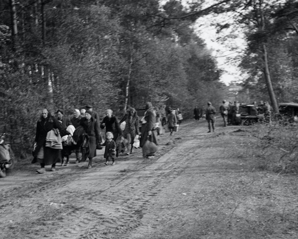 German refugees from the east arriving in the British Zone, 1945