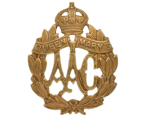 Cap badge, Queen Mary's Army Auxiliary Corps, 1918-20