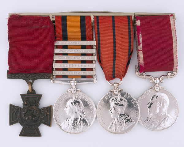 Victoria Cross group awarded to Gunner Isaac Lodge, 'Q' Battery, Royal Horse Artillery, 1900