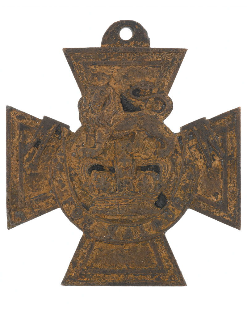 Crimean War Victoria Cross recovered from the foreshore of the River Thames, c1856