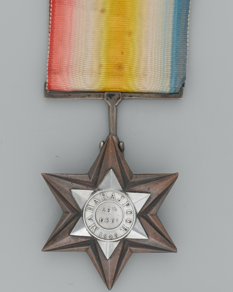 Gwalior Star awarded to Private Michael Ketrick, 40th (2nd Somersetshire) Regiment of Foot, 1843