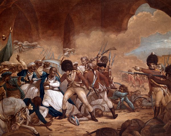 Tipu Sultan's last stand at Seringapatam, 1799