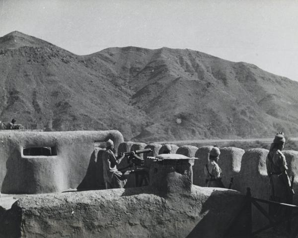 A Tochi Scouts' outpost in North Waziristan, 1944