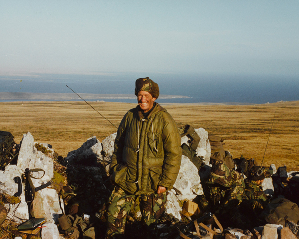 'H' Jones in his foxhole on Sussex Mountain, 1982
