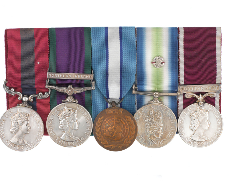 Distinguished Conduct Medal group awarded to Colour Sergeant Brian Faulkner of 3 Para, 1982