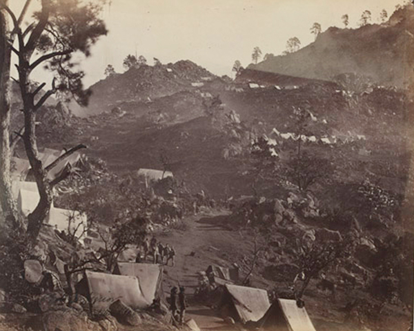 Camp of the 3rd Sikh Infantry, Punjab Irregular Force, Umbeyla, 1863
