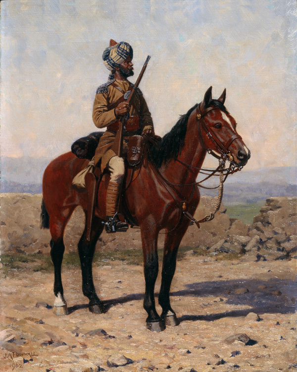 A mounted sowar of the Guides Cavalry, c1902