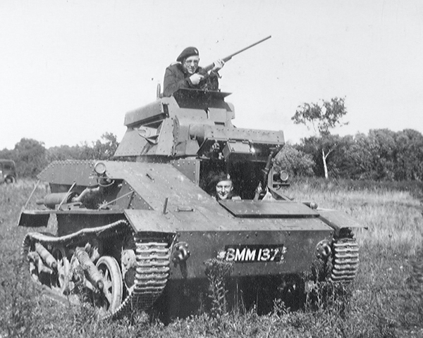 A Vickers Mk IV light tank, 3rd County of London Yeomanry (Sharpshooters), Popham, Hampshire, 1939