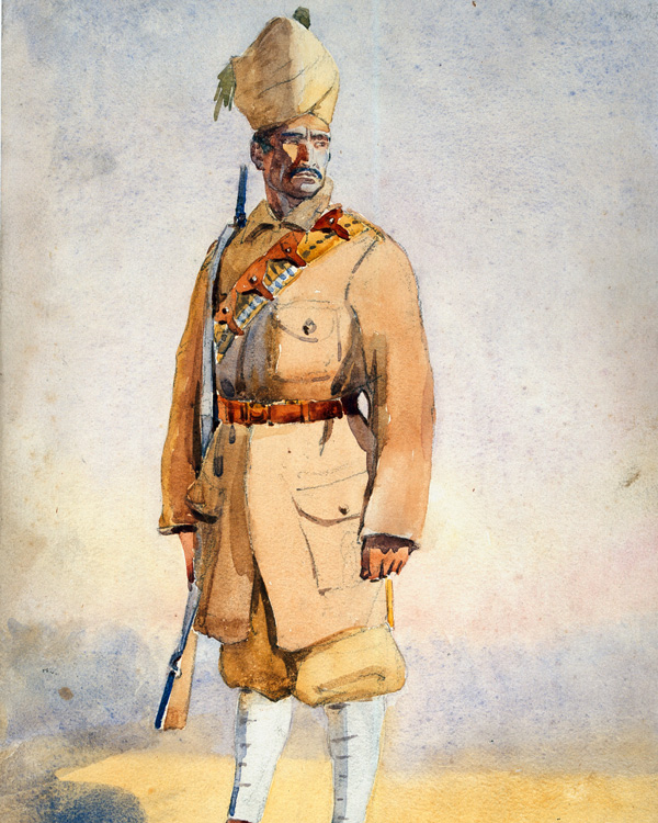 A Malikdin Khel Afridi of the Khyber Rifles, c1908