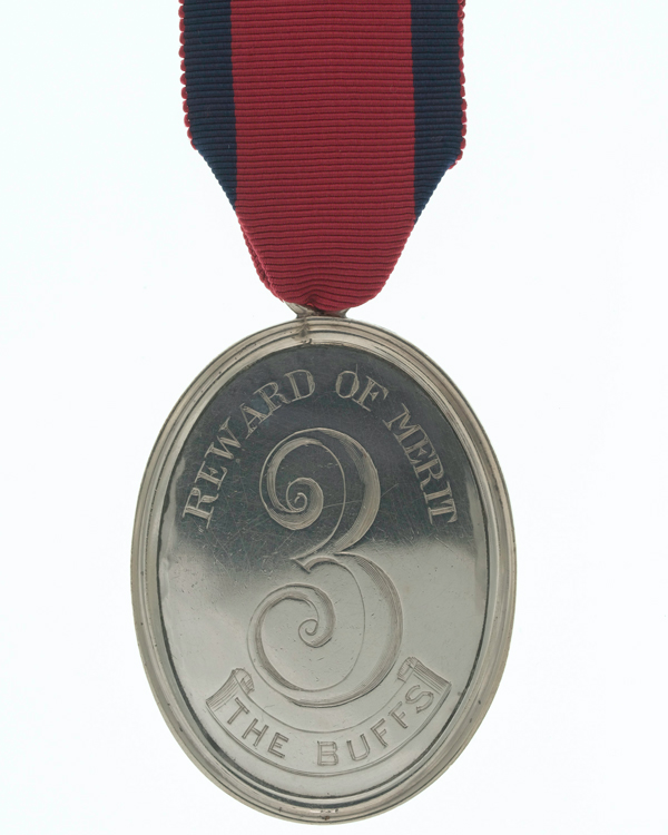 Medal of merit in silver, 3rd (East Kent) Regiment (The Buffs), c1812