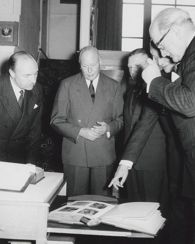 The Duke of Gloucester (second from left), 1962