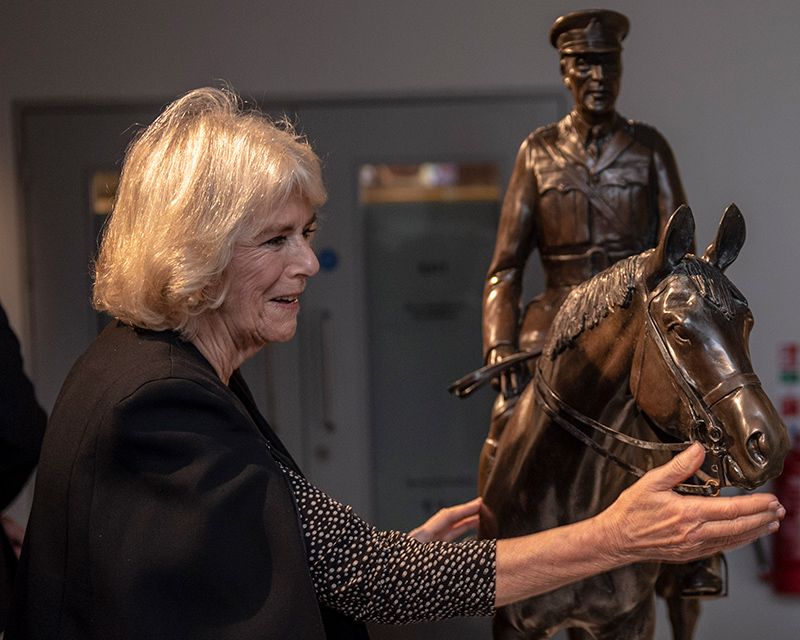 The Duchess of Cornwall at the Alfred Munnings exhibition, 2018