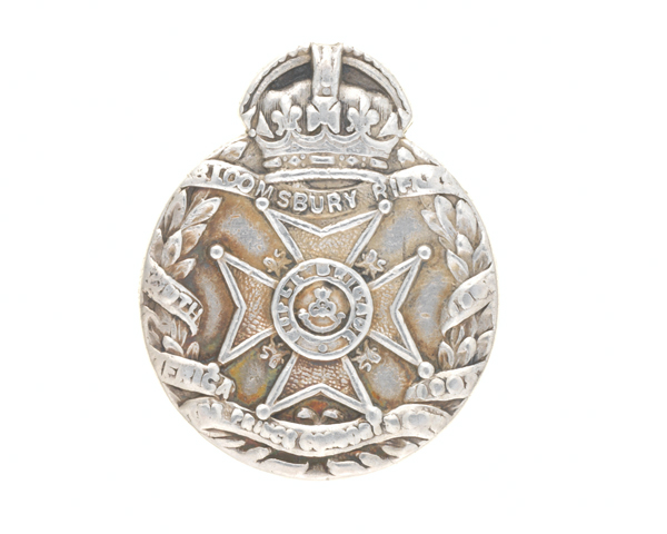 Regimental drill medal, 19th Middlesex (St Giles' and St George's Bloomsbury) Volunteer Battalion, The Rifle Brigade, 1907