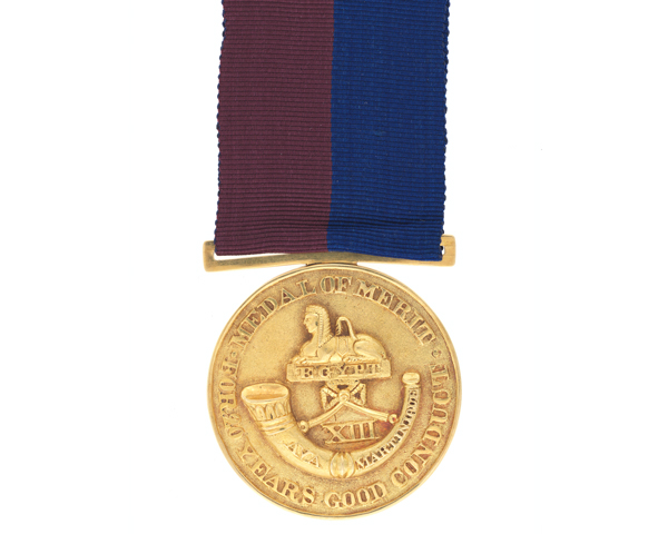 Gold Medal of Merit for 20 Years Good Conduct, 13th Regiment of Foot, 1825