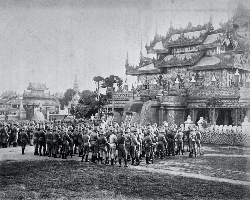 Divine Service at The King's Palace, Mandalay, Burma, 1885