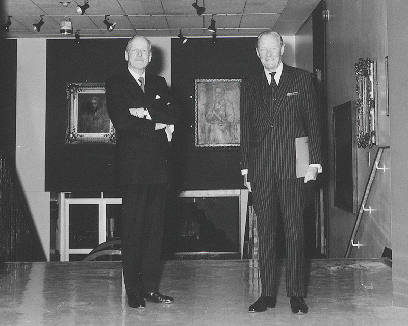 The Duke of Wellington (right), 1986