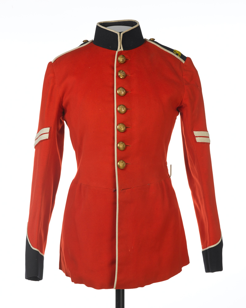 Royal Military College Sandhurst tunic worn by Cadet Alan Bowles, 1914 