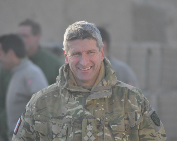 Brigadier James Chiswell, who was a major when he received the MC during Operation Barras, 2010