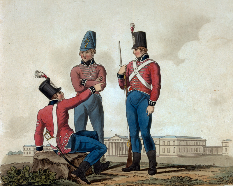 Cadets of the Royal Military College at Sandhurst, Junior Department, 1812