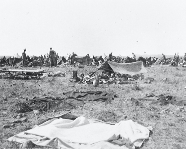 The  East Lancashire Regiment in camp during the South African campaign, c1900