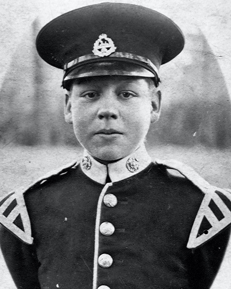 Band Boy Claude Headley, The East Lancashire Regiment, c1920