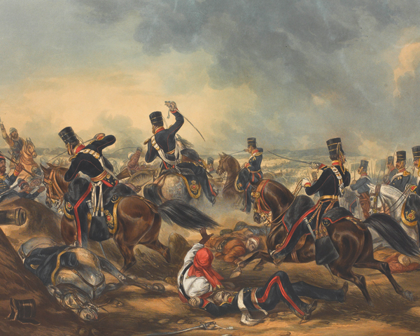 Charge of the 3rd (King's Own) Light Dragoons at the Battle of Ferozeshah, 21 December 1845