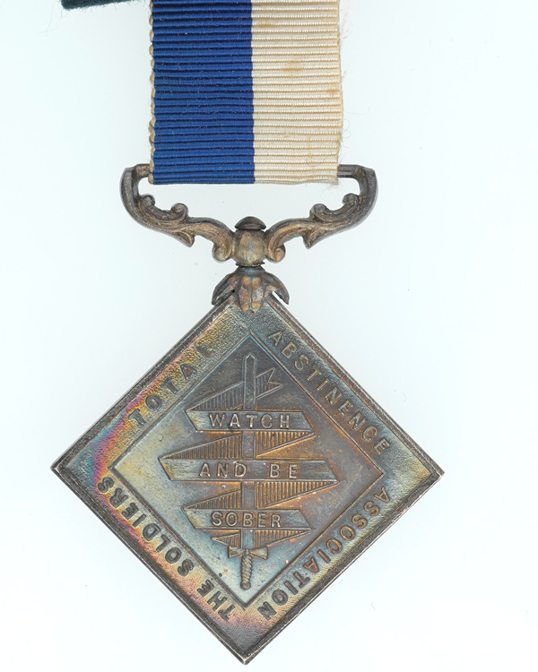 Soldiers’ Total Abstinence Association India, ‘Beatty Star’ Medal, c1867