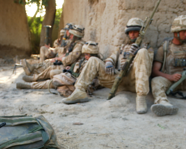 Soldiers of 1st Battalion The Royal Welsh in Helmand, 2007