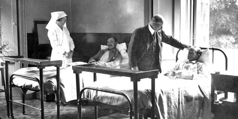 Veterans at Eden Manor, one of Combat Stress's first recuperative homes