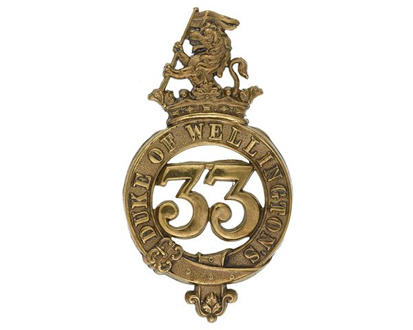 Other ranks’ glengarry badge, 33rd (The Duke of Wellington’s) Regiment, c1874