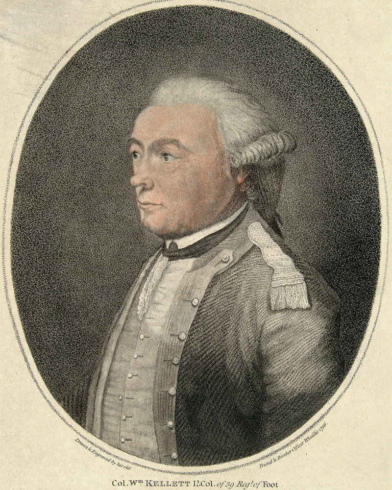 Colonel William Kellett of the 39th Regiment of Foot, c1786